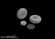 Eduard Accessories 648988 - P-51B/C wheels cross tread EDUARD