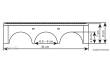 Kibri 39722 - Spur H0 Steinbogenbrücke m. Eisbrecherpfeilern gebogen, eingleisig