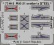 Eduard Accessories 73049 - MiG-21 seatbelts STEEL in 1:72
