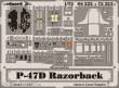 Eduard Accessories 73222 - P-47D Razorback in 1:72