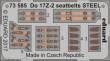 Eduard Accessories 73585 - Do 17Z-2 seatbelts STEEL for ICM in 1:72