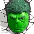 3Dlight 3DL75193 - Marvel 3D LED Leuchte Hulk Face 3D