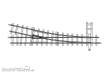 Bemo 4010000 - 12° Weiche rechts, 147mm, R 517