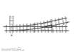 Bemo 4011000 - 12° Weiche links, 147mm, R 517