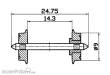 Roco 40194 - DC-NEM-Normradsatz