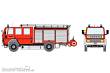 Loewe 4034 - FORD CARGO 1520 - LF 16 - Freiwillige Feuerwehr Köln-Lövenich - H0