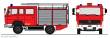 Loewe 4070 - MERCEDES BENZ 917 (LN2) - LF 8/6 - Neutral Feuerrot - H0
