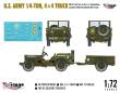 Mirage Hobby 720012 - U.S. ARMY 1?4?TON, 4×4 TRUCK