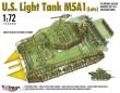 Mirage Hobby 726088 - U.S. Light Tank M5A1 (Late) in 1:72