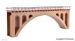 Vollmer 42549 - Mauersteinbrücke, gerade
