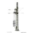 Viessmann 4264 - TT Radspannwerk komplett mit Abspannmast