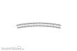 Bemo 4276000 - Gebogenes Gleis, R 515 mm, 24°