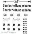 Weinert 4417 - Deutschen BundesbahnBeschriftungssatz