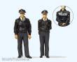 Preiser 44909 - Polizisten stehend. Blaue Uni