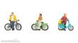 Noch 45896 - Fahrradfahrer Figuren