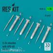 ResKit Models RS35-0014 - S-24 missiles with APU-68 (4 pcs) (Mi-24) (3D Printed)