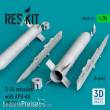 ResKit Models RS35-0014 - S-24 missiles with APU-68 (4 pcs) (Mi-24) (3D Printed)