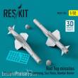 ResKit Models RS32-0374 - Red Top missiles (2 pcs) (EE Lightning, Sea Vixen, Hawker Hunter) (3D Printed)
