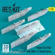 ResKit Models RS32-0440 - Pylons for USAF A-7 Corsair II with MAU-12 Bomb Racks (3D Printed)