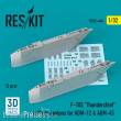ResKit Models RS32-0444 - F-105 Thunderchief outboard AGM-12 & AGM-45 pylons (2 pcs) (3D Printed)