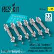 ResKit Models RS32-0463 - AASM-250 Hammer thermally protected bombs (6 pcs) (Mirage 2000, Rafale, MiG-29) (3D Printed)