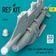 ResKit Models RS32-0491 - GBU-62 (JDAM-ER) bombs with pylons for MiG-29 (2 pcs) (3D Printed)