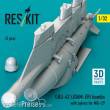 ResKit Models RS32-0491 - GBU-62 (JDAM-ER) bombs with pylons for MiG-29 (2 pcs) (3D Printed)