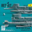 ResKit Models RS32-0492 - GBU-62 (JDAM-ER) bombs with pylons for Su-27 (2 pcs) (3D Printed)