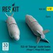 ResKit Models RS32-0530 - BLG-66 Belouga cluster bombs (2 pcs) (Mirage F.1, Mirage 2000, Jaguar) (3D Printed)