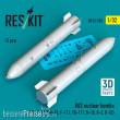 ResKit Models RS32-0590 - B83 nuclear bombs (2 pcs) (F-15E, F-16, F/A-18, F-111, FB-111, B-1B, B-2, B-52) (3D Printed)