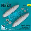 ResKit Models RS32-0603 - Mark 77 napalm bombs Mod.2 (2pcs) (A-4, A-26K, F-4, AV-8B, F/A-18) (3D Printed)