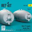 ResKit Models RS32-0603 - Mark 77 napalm bombs Mod.2 (2pcs) (A-4, A-26K, F-4, AV-8B, F/A-18) (3D Printed)