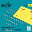 ResKit Models RSU32-0084 - Vortex generators for BAE Hawk T.2 Kinetic / Revell kit (3D Printed)