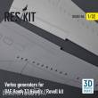 ResKit Models RSU32-0084 - Vortex generators for BAE Hawk T.2 Kinetic / Revell kit (3D Printed)