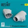 ResKit Models RSU32-0091 - OV-10D Bronco exhaust for KittyHawk kit (3D Printed)