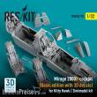 ResKit Models RSU32-0095 - Mirage 2000N cockpit (Basic edition with 3D decals) for Kitty Hawk / Zimimodel kit (3D Printed)