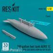 ResKit Models RSU32-0133 - 150 gallon fuel tank AERO 1C (FPU-3/A) USN & USM for OV-10 A/D (1 pcs) (3D Printed)