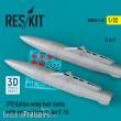 ResKit Models RSU32-0143 - 370 Gallon wing fuel tanks with pylons (type 1) for F-16 (A/B/C/D/E/F/I) (2 pcs) (3D Printed)