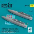 ResKit Models RSU32-0145 - 370 Gallon wing fuel tanks with pylons (type 2) for F-16 (A/B/C/D/E/F/I) (2 pcs) (3D Printed)