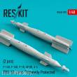 ResKit Models RS48-0292 - GBU-12 Paveway II thermally protected laser guided bombs (2 pcs) (F-14, F-18, F-35, AV-8B, A-6) (3D Printed)