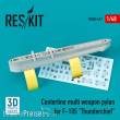 ResKit Models RS48-0417 - Centerline multi weapon pylon for F-105 Thunderchief (3D Printed)