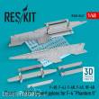 ResKit Models RS48-0447 - NAVY inboard pylons for F-4 Phantom II (2 pcs) (F-4B, F-4J, F-4N, F-4S, RF-4B) (3D Printed)