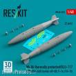 ResKit Models RS48-0525 - Mk.84 thermally protected/BLU-117 with BSU-36/B bombs (2 pcs) (AV-8B, F-14, F/A-18) (3D Printed)