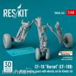 ResKit Models RSU48-0243 - CF-18 Hornet (CF-188) (RCAF) landing gears with wheels set for Kinetic kit (3D Printed)