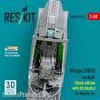 ResKit Models RSU48-0374 - Mirage 2000B cockpit (Basic edition with 3D decals) for Kinetic kit (3D Printed)