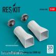 ResKit Models RSU48-0380 - F-14A Tomcat air intakes for GWH kit (3D Printed)