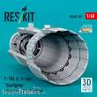 ResKit Models RSU48-0507 - F-104 (S, G-late) Starfighter exhaust nozzle for Kinetic kit (3D Printed)