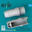 ResKit Models RSU72-0234 - F?15 Eagle/Strike Eagle (A,B,C,D,E early,J) F100-PW-220 open exhaust nozzles for Fine Molds kit (3D Printed)
