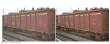 B-Models 47.174 - Offenes Güterwagen-Set A Eaos NMBS bruin, Zink , set A