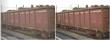 B-Models 47.175 - Offenes Güterwagen-Set A Eaos NMBS bruin, Zink , set B
